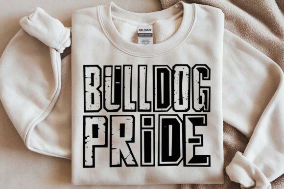 Bulldog Pride SVG Grunge Mascot: A Stitch Test