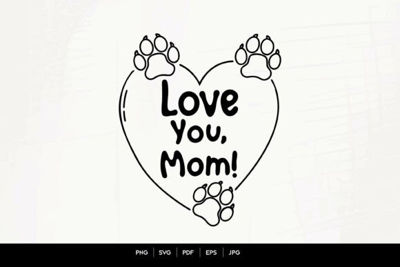 Love You Mom Paw Art: An Embroidery Review