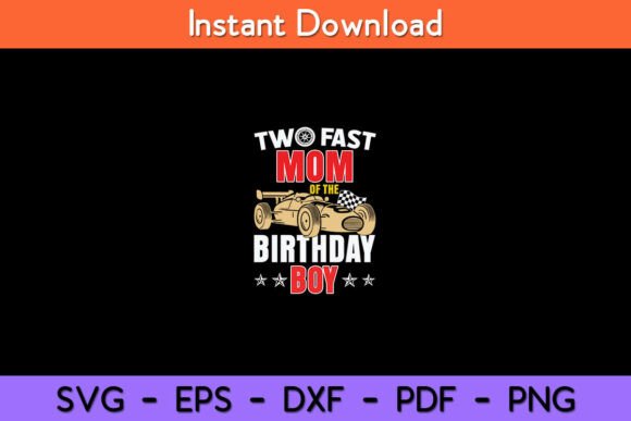 Two Fast Birthday Racing Car Mom: Design Review